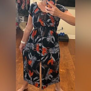 Hawaiian print Romper